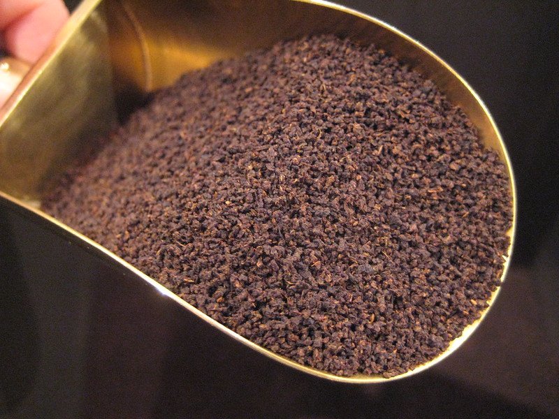 CTC black tea made from the tea leaves which cut finely